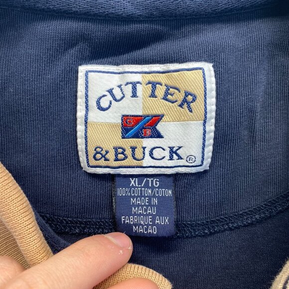 Cutter & Buck Polo Blue‎ Shirt Mens Size XL Short Sleeve Golf Casual HRH - Picture 3 of 16